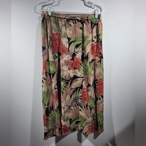 Reversible cold water creek maxi skirt leapord print and Floral design